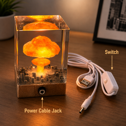 Portable 3D Mushroom Cloud Explosion Lamp