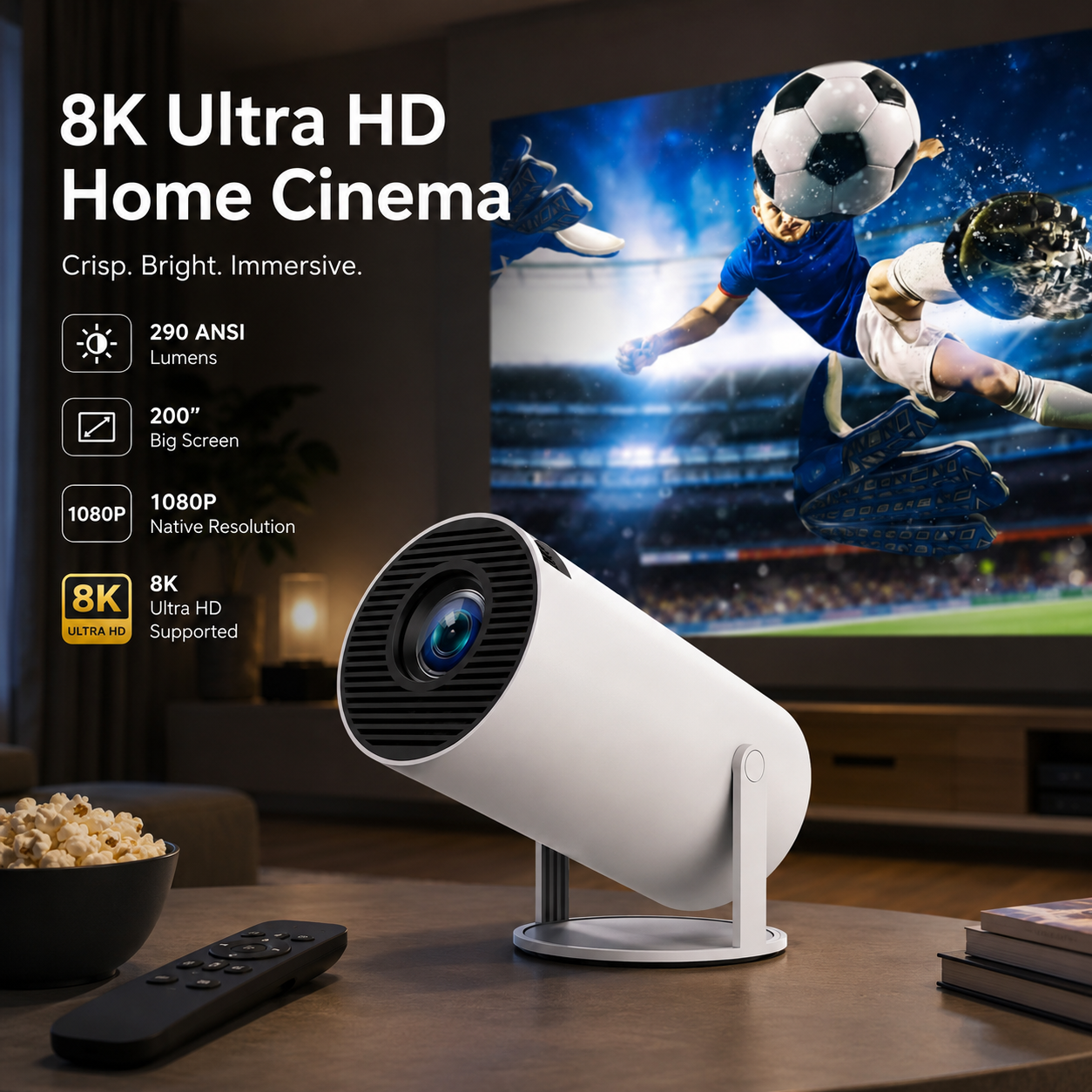 Pro 8K Smart Projector