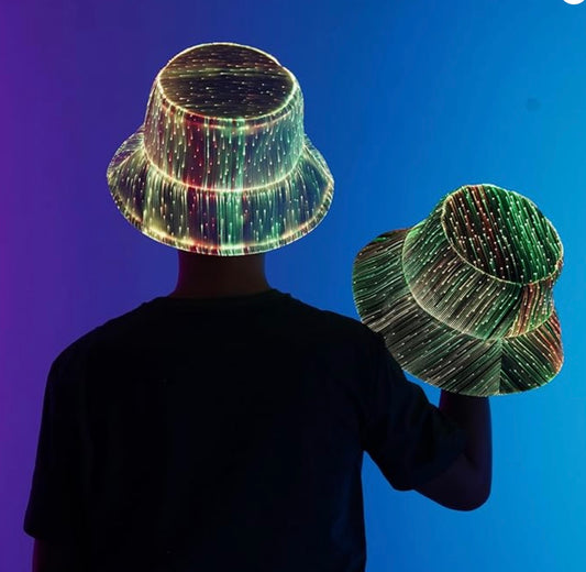 LED Fiber Optic Color Changing Bucket Hat