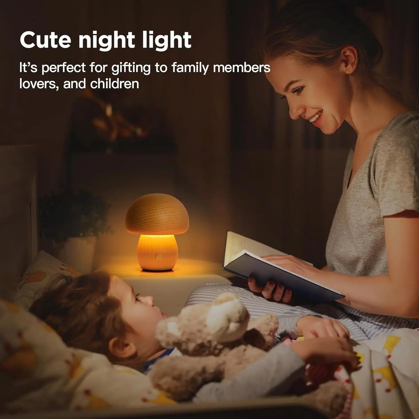 Cute Mushroom Night Light Lamp