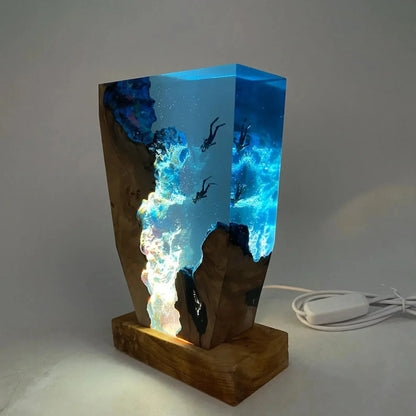 Deep Sea Diver Night Light Lamp USB Plug