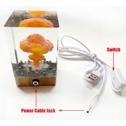 3D Mushroom Cloud Explosion Night Lamp