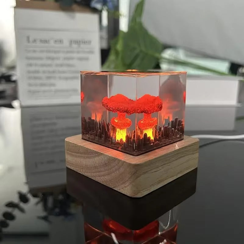 3D Mushroom Cloud Explosion Night Lamp