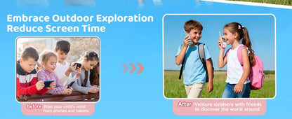 Dual Screen Kids Video Calling Walkie Talkies