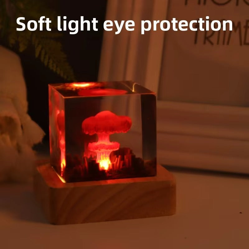 3D Mushroom Cloud Explosion Night Lamp