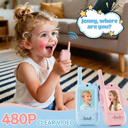 Dual Screen Kids Video Calling Walkie Talkies