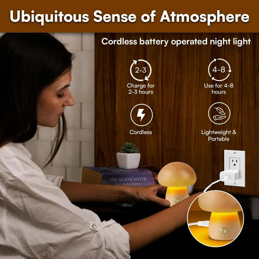 Cute Mushroom Night Light Lamp