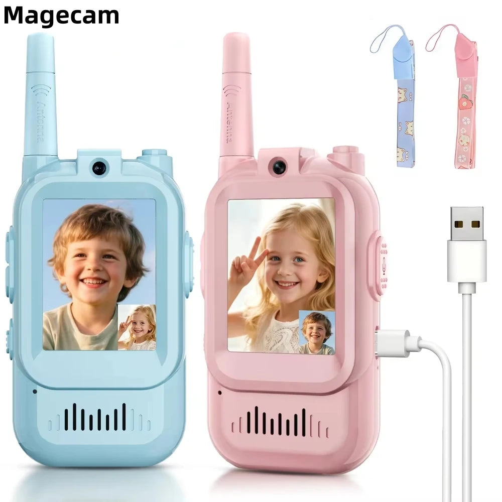 Dual Screen Kids Video Calling Walkie Talkies