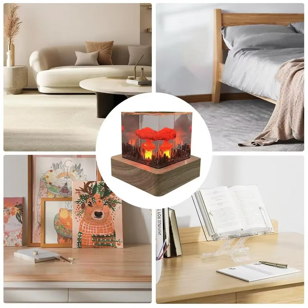3D Mushroom Cloud Explosion Night Lamp
