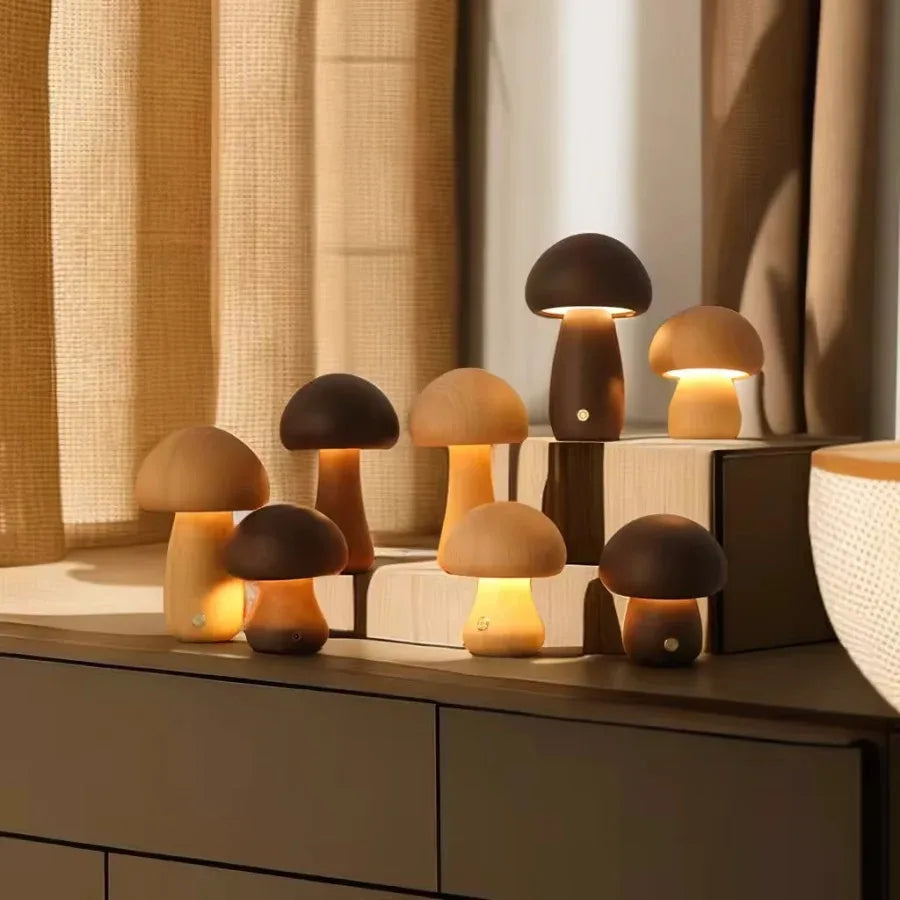 Cute Mushroom Night Light Lamp