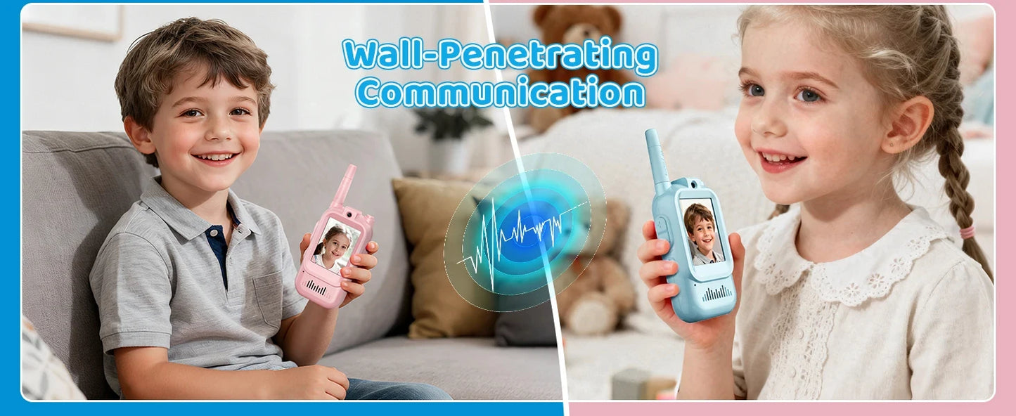 Dual Screen Kids Video Calling Walkie Talkies