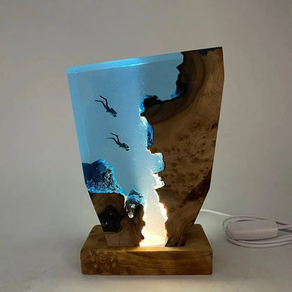 Deep Sea Diver Night Light Lamp USB Plug