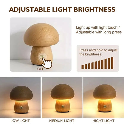 Cute Mushroom Night Light Lamp