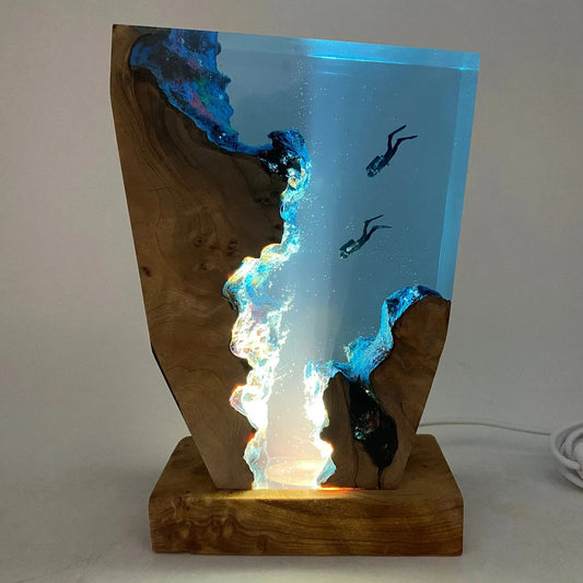 Deep Sea Diver Night Light Lamp USB Plug