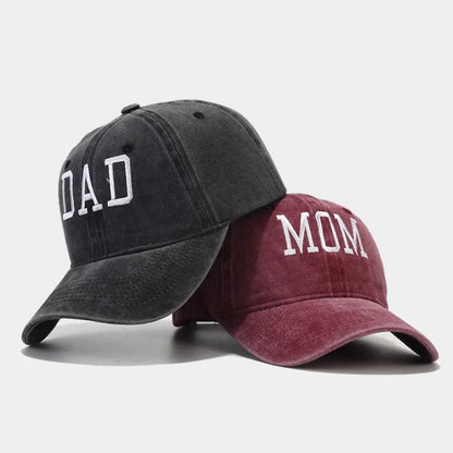 DAD MOM Embroidered Baseball Cap