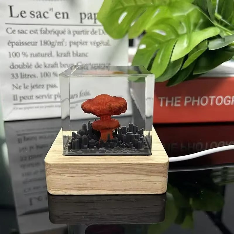 3D Mushroom Cloud Explosion Night Lamp